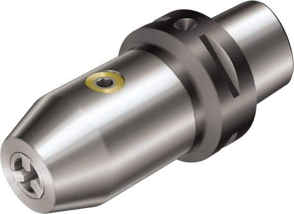 Sandvik Coromant - 0.5 to 13mm Capacity, Tapered Mount Steel Drill Chuck - Keyed, Modular Connection, 95mm Open Length - Exact Industrial Supply