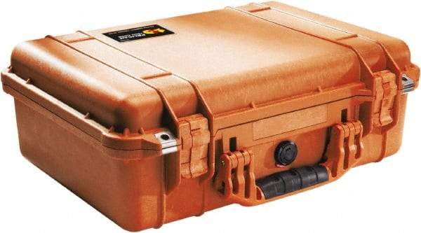 Pelican Products, Inc. - 14-1/16" Wide x 6-15/16" High, Clamshell Hard Case - Orange, Polyethylene - Caliber Tooling