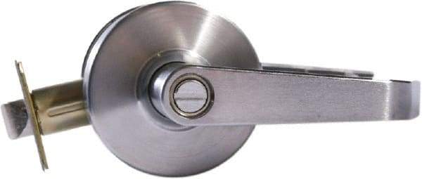 Arrow Lock - Entry Lever Lockset - 2-3/4" Back Set, Steel, Brushed Chrome Finish - Caliber Tooling