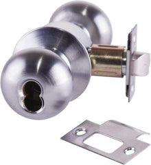 Arrow Lock - Entrance Lever Lockset - 2-3/4" Back Set, Steel, Brushed Chrome Finish - Caliber Tooling