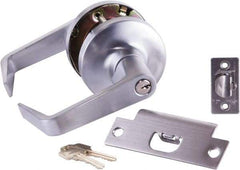 Arrow Lock - Storeroom Lever Lockset - 2-3/4" Back Set, Steel, Brushed Chrome Finish - Caliber Tooling