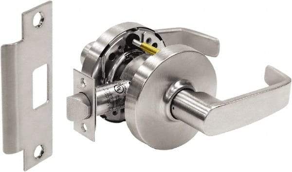 Sargent - Passage Lever Lockset - 2-3/4" Back Set, Steel, Brushed Chrome Finish - Caliber Tooling