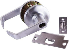 Arrow Lock - Storeroom Lever Lockset - 2-3/4" Back Set, Steel, Brushed Chrome Finish - Caliber Tooling