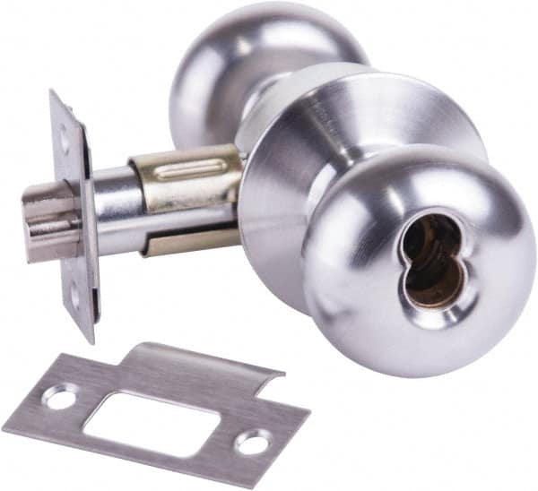 Arrow Lock - Entrance Lever Lockset - 2-3/4" Back Set, Steel, Brushed Chrome Finish - Caliber Tooling