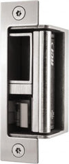 Rutherford - 4.88" Long x 1-1/4" Wide, Satin Stainless Steel Finish, Electric Door Strike - Field Selectable 12 or 24 VDC & 12-24 VAC, Corded Power, Zinc Alloy - Caliber Tooling