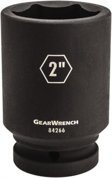 GearWrench - 1" Drive 1-5/8" Deep Impact Socket - 6 Points, 4-1/4" OAL - Caliber Tooling