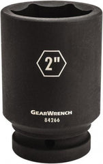 GearWrench - 1" Drive 15/16" Deep Impact Socket - 6 Points, 4-1/4" OAL - Caliber Tooling