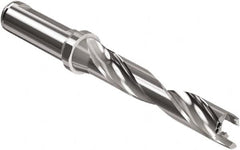 Seco - Crownloc Plus Series, 18 Head Connection, 5xD, 20mm Shank Diam, Drill Body - 125.3mm Body to Flange Length, SD405 Toolholder, 18mm Nose Diam, 107.3mm Flute Length - Caliber Tooling