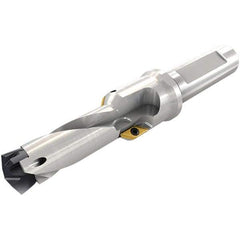 Iscar - 0.413 to 0.429" Diam, 1.06" Max Drill Depth, 5/8" Shank Diam, 3.98" OAL, Replaceable Tip Drill - 10 Seat Size, DCNT Toolholder, Series Pre-Thread - Caliber Tooling