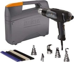 Steinel - 120 to 1,100°F Heat Setting, 4 to 13 CFM Air Flow, Heat Gun Kit - 120 Volts, 13.2 Amps, 1,500 Watts, 6' Cord Length - Caliber Tooling