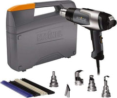 Steinel - 120 to 1,150°F Heat Setting, 4 to 13 CFM Air Flow, Heat Gun Kit - 120 Volts, 13.3 Amps, 1,600 Watts, 6' Cord Length - Caliber Tooling