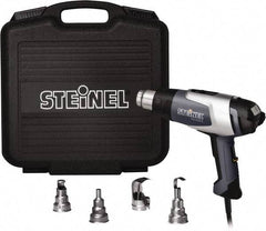 Steinel - 120 to 1,200°F Heat Setting, 4 to 13 CFM Air Flow, Heat Gun Kit - 120 Volts, 13.5 Amps, 1,600 Watts, 6' Cord Length - Caliber Tooling