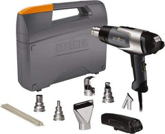 Steinel - 120 to 1,150°F Heat Setting, 4 to 13 CFM Air Flow, Heat Gun Kit - 120 Volts, 13.3 Amps, 1,600 Watts, 6' Cord Length - Caliber Tooling