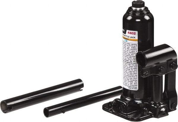 Sunex Tools - 2 Ton Capacity Bottle Jack - 7.1" to 13.6" High, 3.9" Long x 3.66" Wide Base - Caliber Tooling