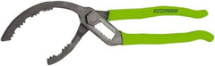 OEM Tools - 2-13/32 to 5" Diam Adjustable Oil Filter Plier - 5" Long - Caliber Tooling