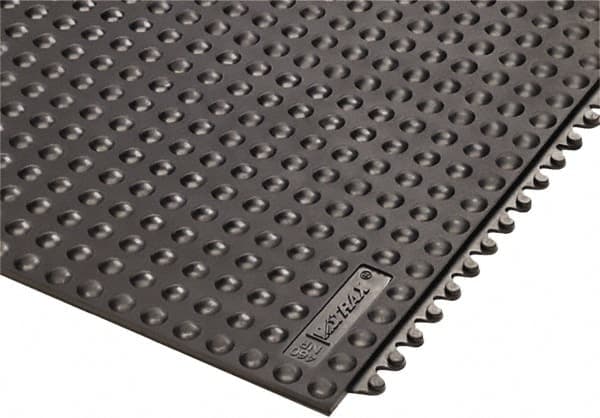 Notrax - 3' Long x 3' Wide x 5/8" Thick, Anti-Fatigue Modular Matting Tiles - 4 Interlocking Sides, Black, For Dry Areas, Series 460 - Caliber Tooling