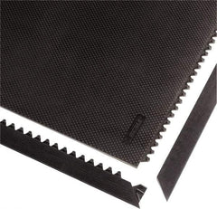 Notrax - 3' Long x 3' Wide x 1/2" Thick, Anti-Fatigue Modular Matting Tiles - 4 Interlocking Sides, Black, For Dry Areas, Series 040 - Caliber Tooling