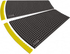 Notrax - 3' Long x 28" Wide x 5/8" Thick, Anti-Fatigue Modular Matting Tiles - 4 Interlocking Sides, Black, For Dry Areas, Series 443 - Caliber Tooling