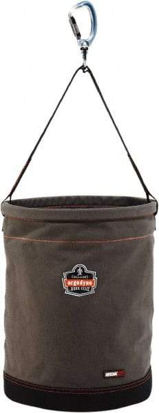 Ergodyne - 1 Pocket Gray Canvas Tool Bucket - 16" Wide x 16" Deep x 20" High - Caliber Tooling