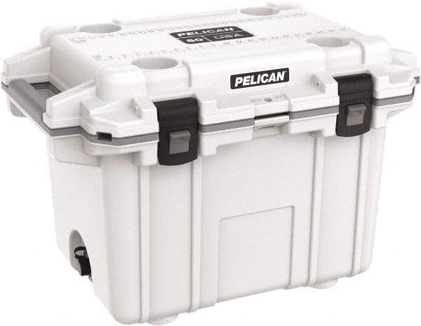 Pelican Products, Inc. - 50 Qt Cooler - Polypropylene, White/Gray - Caliber Tooling