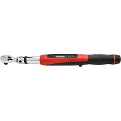 GearWrench - 1/2" Drive Electronic Torque Wrench - 34 N/m to 340 N/m Torque, 25" OAL, 0.1 N/m Graduation, Angle Head - Caliber Tooling