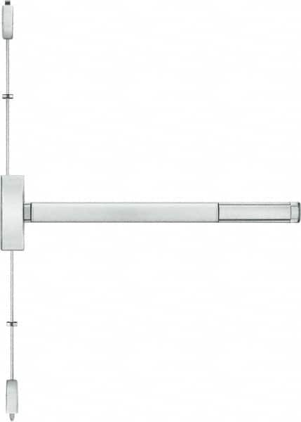 Stanley - Left & Right Hand, Surface Vertical Rod - Satin Stainless Steel Finish, 28 to 36" Door Width, Grade 1 - Caliber Tooling