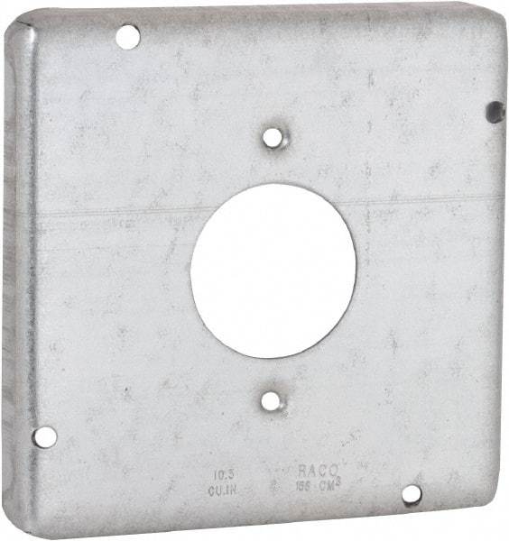 Hubbell-Raco - Electrical Outlet Box Steel Cover - Includes Mounting Hardware - Caliber Tooling