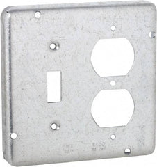 Hubbell-Raco - Electrical Outlet Box Steel Cover - Includes Mounting Hardware - Caliber Tooling