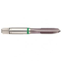 M14x2.0 6H 4-Flute Cobalt Green Ring Spiral Point Plug Tap-TiCN - Caliber Tooling