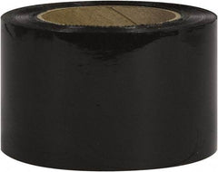 Made in USA - 3" x 1,000' 80 Gauge Black Bunding Stretch Film - Caliber Tooling