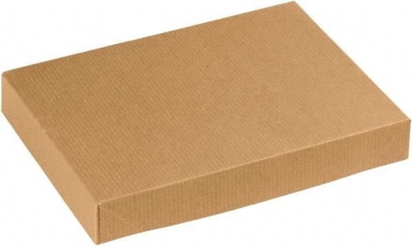 Made in USA - 8-1/2" Wide x 11-1/2" Long x 1-5/8" High Rectangle Chipboard Box - 1 Wall, Kraft (Color) - Caliber Tooling