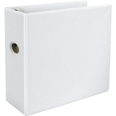 Universal One - 1,050 Sheet Capacity, 8-1/2 x 11", View Ring Binder - Polypropylene, White - Caliber Tooling