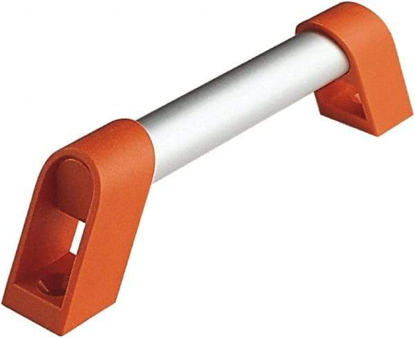 Electro Hardware - 19.68" Between Centers 0.33" Hole, Plastic/Aluminum Tubular Pull Handle - 1.26" Handle Width, 2.36" Handle Height, 20.81" OAL, 0.98" Handle Diam, Plastic Finish - Caliber Tooling