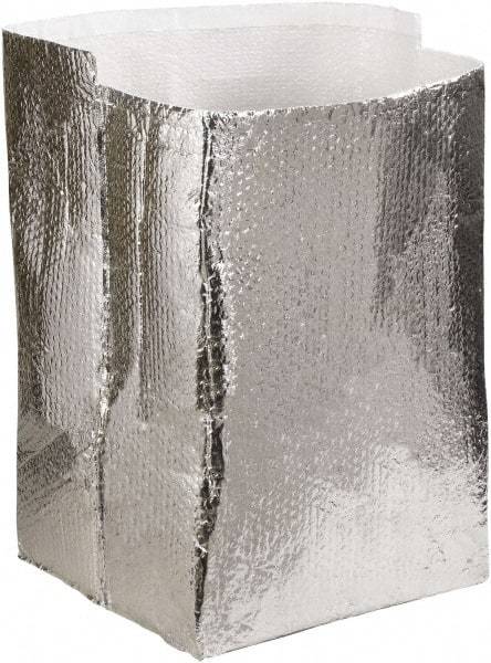 Made in USA - 20" Long x 20" Wide x 20" High x 3/16" Thick Box Liner - Silver, Case - Caliber Tooling