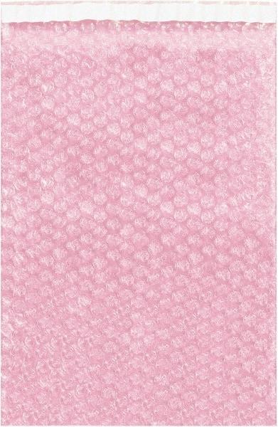 Value Collection - 8-1/2" Long x 6" Wide, Adhesive Flap Antistatic Bubble Pouch - Pink, Standard Grade - Caliber Tooling