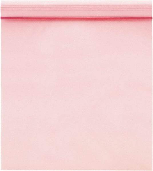 Value Collection - 3" Long x 2" Wide, 4 mil Thick, Self Seal Antistatic Poly Bag - Pink, Heavy-Duty Grade - Caliber Tooling