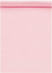 Value Collection - 10" Long x 8" Wide, 2 mil Thick, Self Seal Antistatic Poly Bag - Pink, Standard Grade - Caliber Tooling