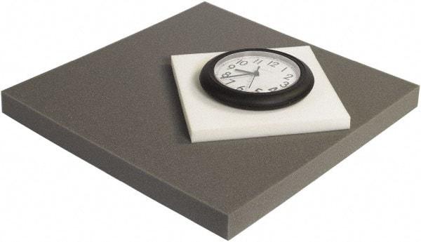 Made in USA - 12" Wide x 1" Thick, Foam Sheets - Charcoal - Caliber Tooling