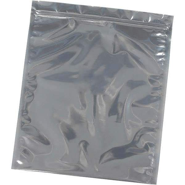 Made in USA - 12" Long x 12" Wide, 3 mil Thick, Self Seal Recloseable Zip Top Static Protection Bag - Transparent, Standard Grade - Caliber Tooling