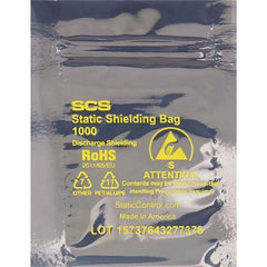 Made in USA - 15" Long x 11" Wide, 3.1 mil Thick, Self Seal Static Shield Bag - Transparent, Metal-In, Standard Grade - Caliber Tooling