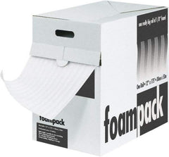 Made in USA - 175' Long x 12" Wide x 1/8" Thick, Polyethylene Foam - White - Caliber Tooling