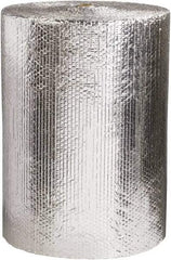 Made in USA - 125' Long x 24" Wide x 3/16" Thick, Bubble Roll - Silver - Caliber Tooling