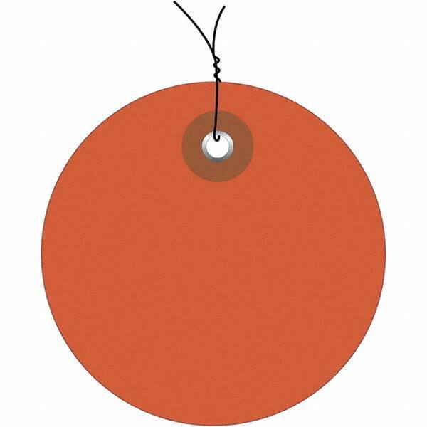 Made in USA - Safety & Facility Blank Tag - Orange Vinyl - Caliber Tooling