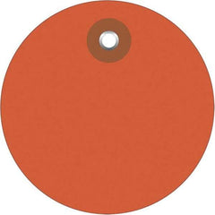 Made in USA - Safety & Facility Blank Tag - Orange Vinyl - Caliber Tooling