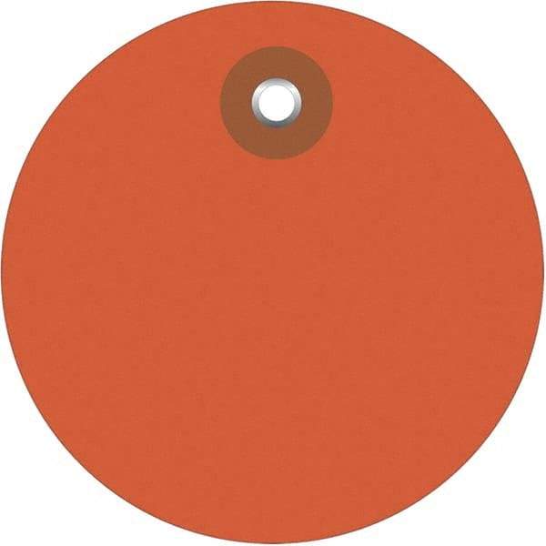 Made in USA - Safety & Facility Blank Tag - Orange Vinyl - Caliber Tooling