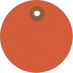 Made in USA - Safety & Facility Blank Tag - Orange Vinyl - Caliber Tooling