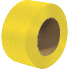 Made in USA - 20,000' Long x 1/4" Wide, Coil Case Polypropylene Strapping - 145 Lb Capacity, 0.02" Thick - Caliber Tooling