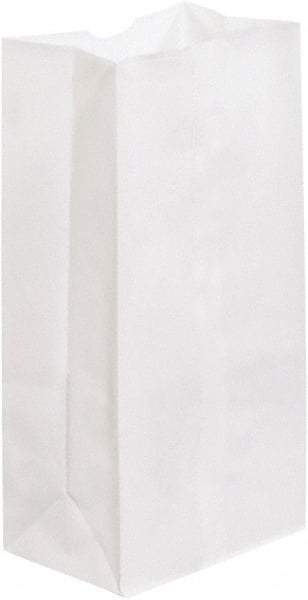 Made in USA - Kraft Grocery Bag - 7-1/16 x 4-1/2 x 13-3/4, White - Caliber Tooling