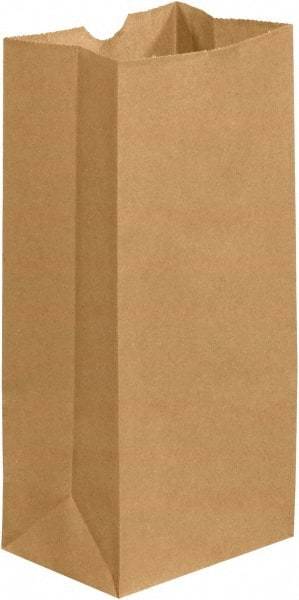 Made in USA - Kraft Grocery Bag - 5-1/4 x 3-7/16 x 10-15/16, Kraft - Caliber Tooling