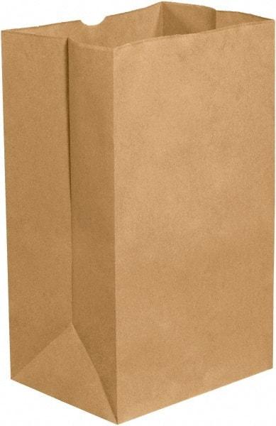 Made in USA - Kraft Grocery Bag - 8-1/4 x 5-15/16 x 13-3/8, Kraft - Caliber Tooling